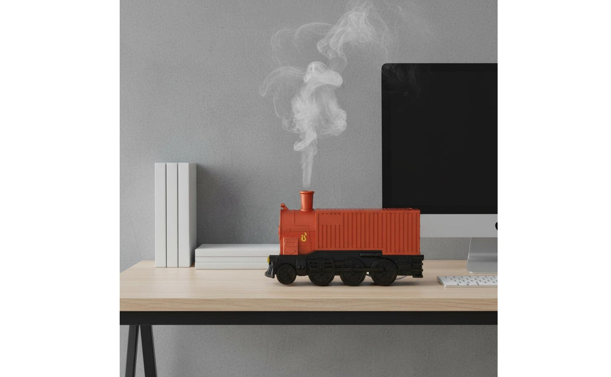 Colorful Light Train Humidifier Multifunctional Vintage Steam Train Humidifier Automatic Power-Shut down Locomotive Essential Oil Aroma Disperser Quiet Operation for Bedroom