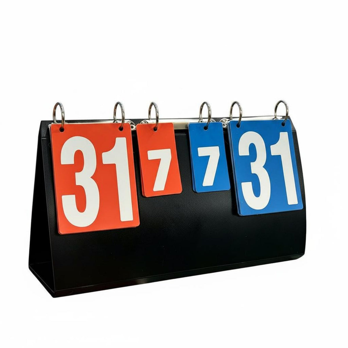 Multi-Game Scoreboard Waterproof Manual Flip Scoreboard Double-Sided Sports Gear for Coaches, Referees, Basketball, Competition, Football