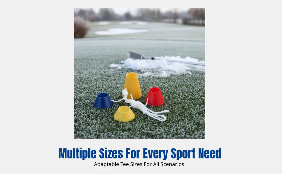 Sport Tee, Rubber Ice Ground Tee, Winter Use, Linked, Colorful, Sport Training Accessory