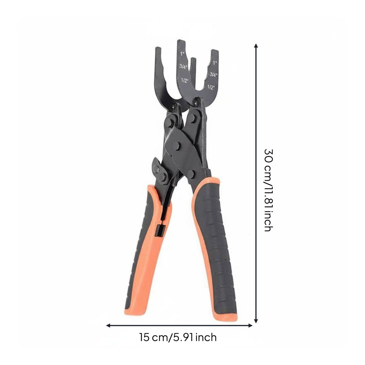 Push-to-Connect Fitting Removal Tool High-Carbon Steel Pipe Disconnect Pliers Industrial Grade Push Fit Release Tool for Plumbers, DIY Enthusiasts
