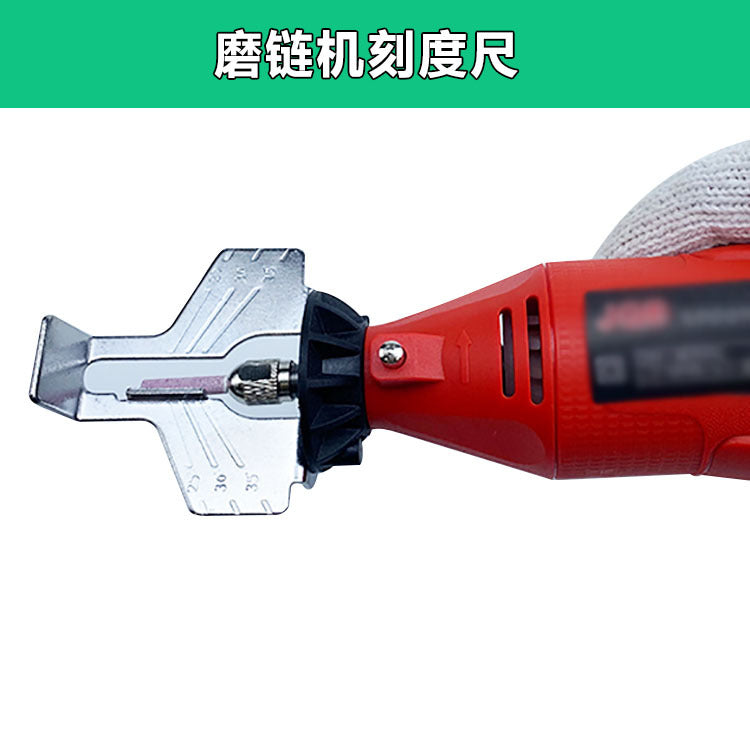 Electric Grinder Chain Sharpener Accessories Scale Ruler Caliper Frame Head