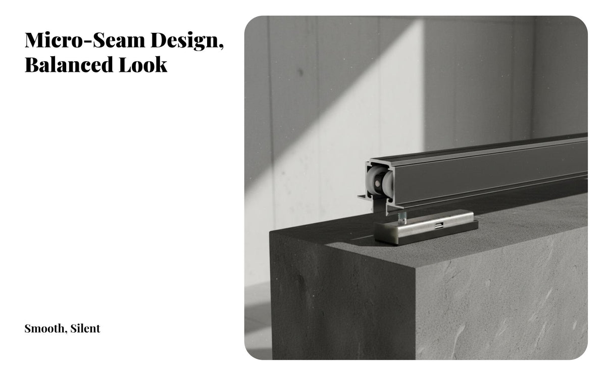 Gentle Close Pocket Door System Quick Release Gentle Close Pocket Door Kit Quiet Building Supplies for Homeowners, Closet, Living Room, Lavatory