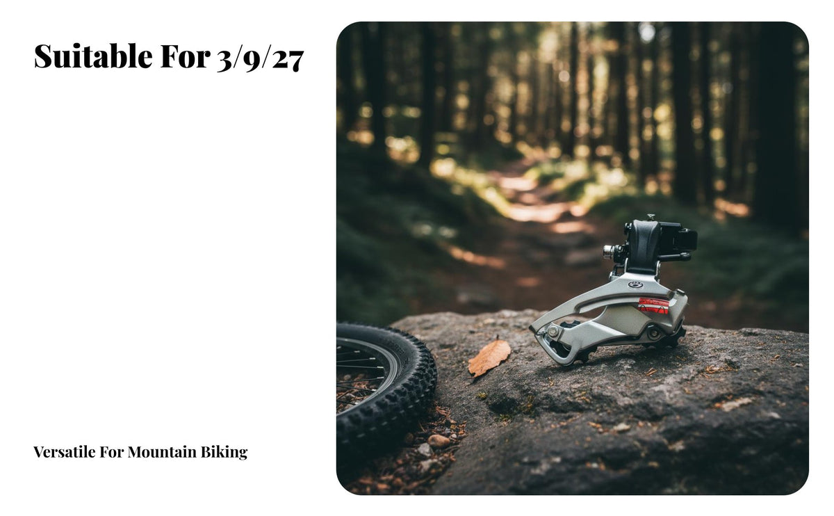 9 Speed Front Derailleur Effortless Shifting 27 Speed Front Derailleur Stable Performance Exact Adjustment for Cyclists, Cycling