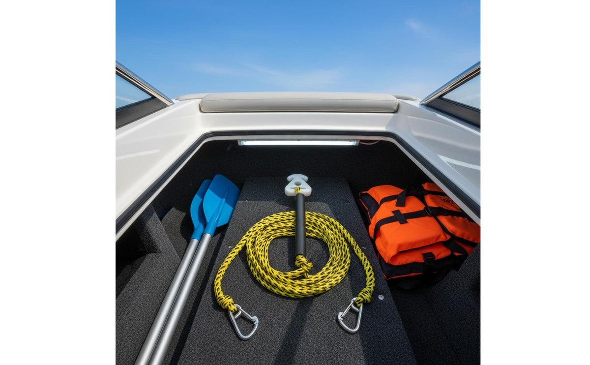 2 Hook Tow Harness Stainless Steel Hooks Kayak Tow Rope Heavy Duty Towable Tube Rope for Tubers, Wakeboarders