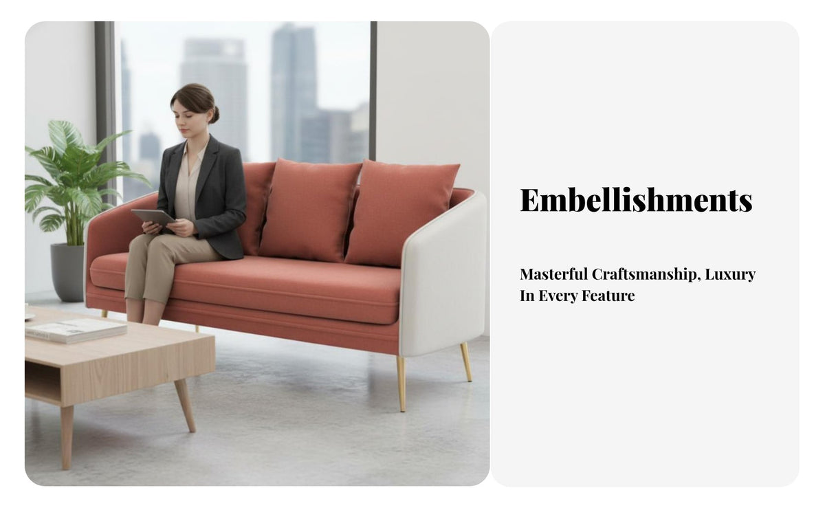 reconfigurable L-Shaped Couch Luxury Feel curved Sofa Modern design Lounge Seating for Interior Designers, Apartment Dwellers, spa, Office, Bedroom