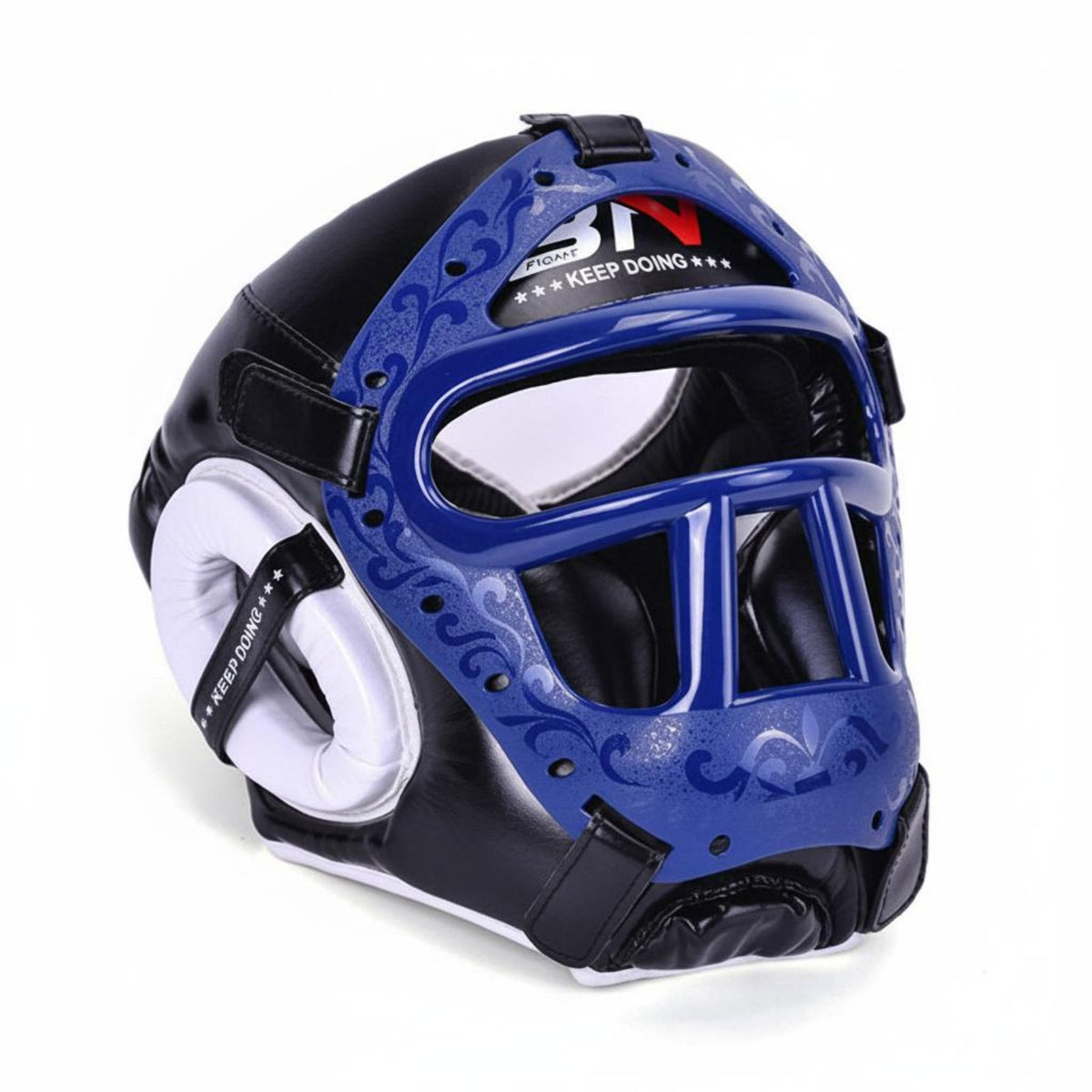 Taekwondo Headgear with Face Guard Wide Field of Vision Boxing Sparring Helmet