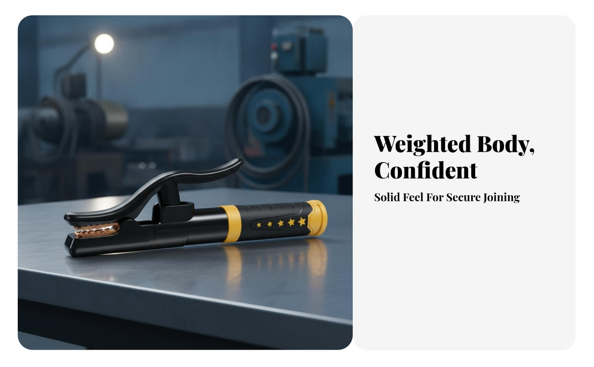 Spring-Loaded Soldering Clamp Heat Resistant Copper Conductor Clamp Industrial Tool Heavy Duty Curved Handle