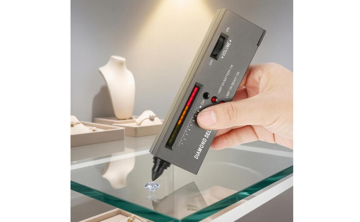 High Accuracy Gemstone Selector Pen LED Indicator Thermal Conductivity Tester Easy To Use Jewelry Authenticity Tester for Jewelers, Gemologists, Hobbyists