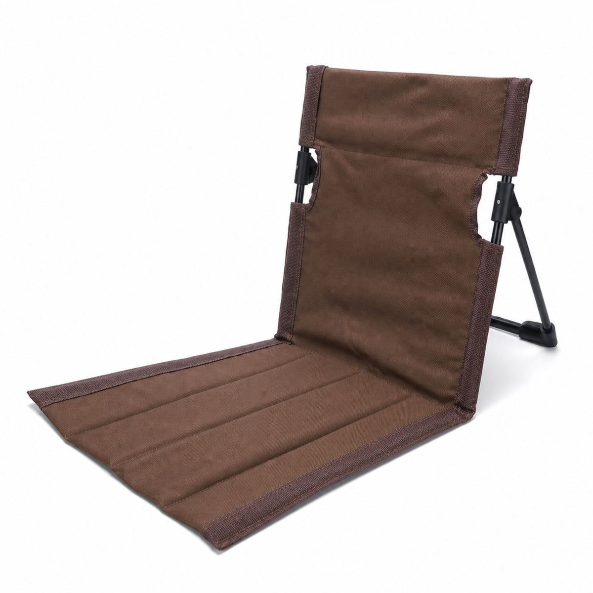 Folding Chair with Backrest Reclining Portable Seat with Padding Lightweight Camp Chair for Campers, Beachgoers, Camping, Picnic, Backyard