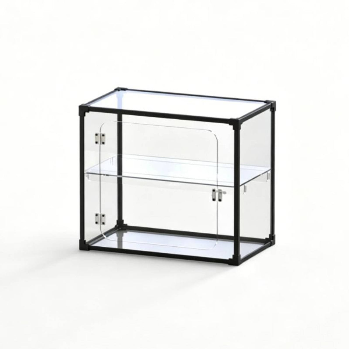 Transparent Clear Acrylic Display Case Dustproof Tiered Collectible Case Protective Hobby Storage 360° Viewing for Collectors