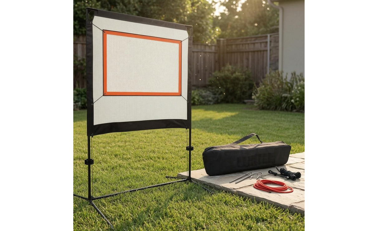 Metal Frame Portable Badminton Practice Net Ground Stakes Included Badminton Target Net