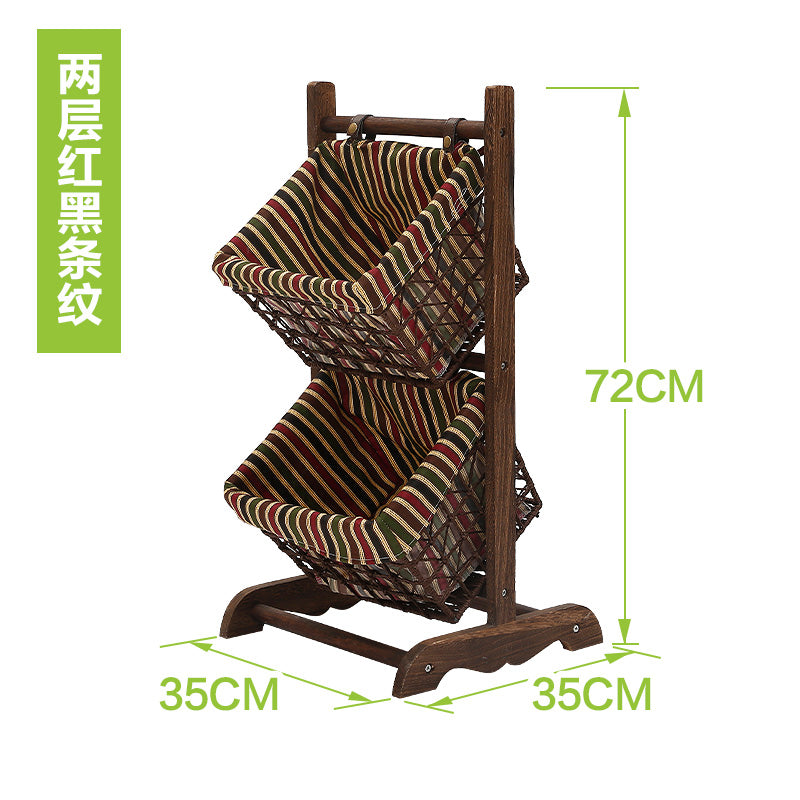 收纳篮落地零食筐脏衣服筐子收纳筐创意客厅藤编筐简约家用杂志架