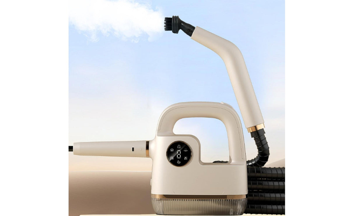 Removes Grease Handheld Steam Cleaner Large Capacity Reservoir High Pressure Steam Cleaner Digital Display Electric Cleaning Appliance for Bathroom