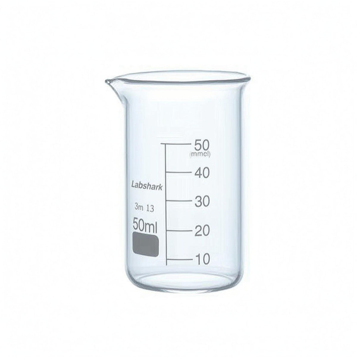 4 Pieces Clear Metric Markings Borosilicate Glass Beaker Writing Area Graduated Measuring Beaker Heat-Resistant