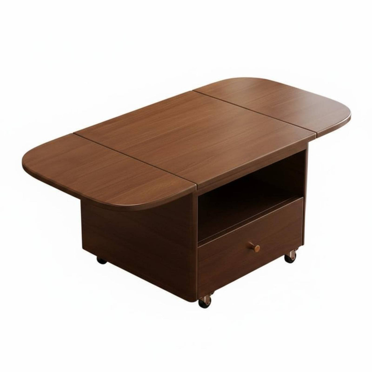 Mobile Design Multi-Tier Rolling Cart Space-Saving Expandable Rolling Storage Table Minimalist Design Living Room Furniture Sturdy Construction for Apartment Dwellers, Families, Homeowners, Small Areas, Dining Area, Kitchen, Home Office