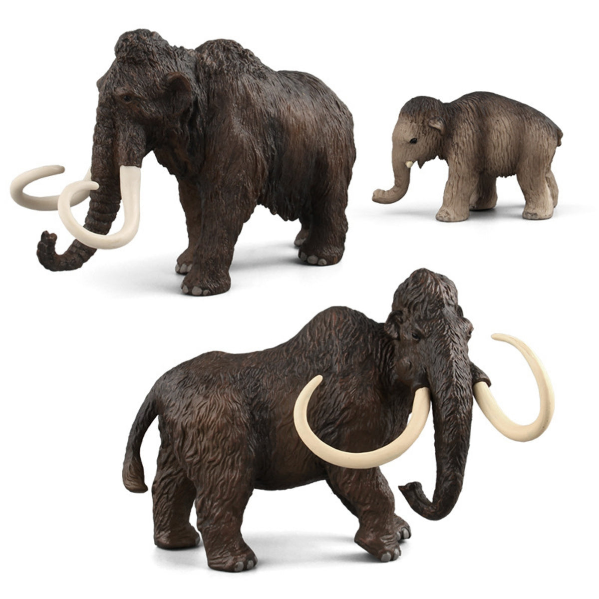 3 Pieces Woolly Giant Figurine Vivid Giant Figurine Richly Painted Animal Model for Teachers