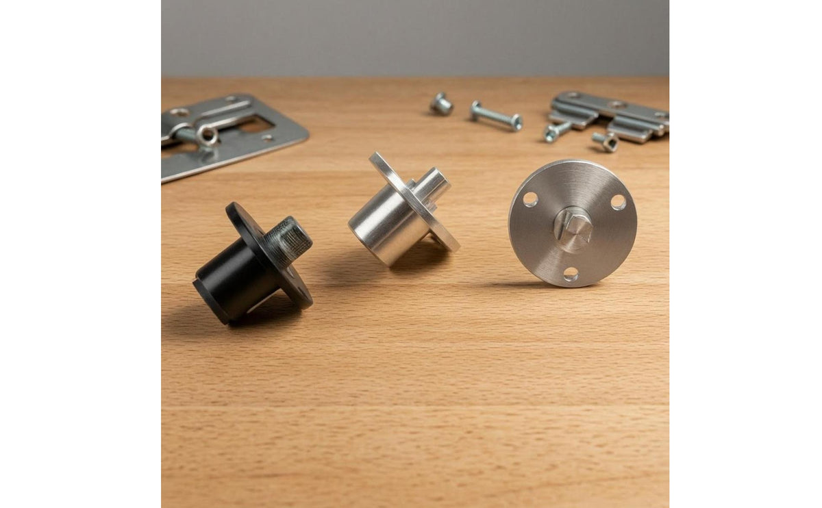 Pair Metal Flange Fitting Three-Hole Mount Flanged Shaft Part
