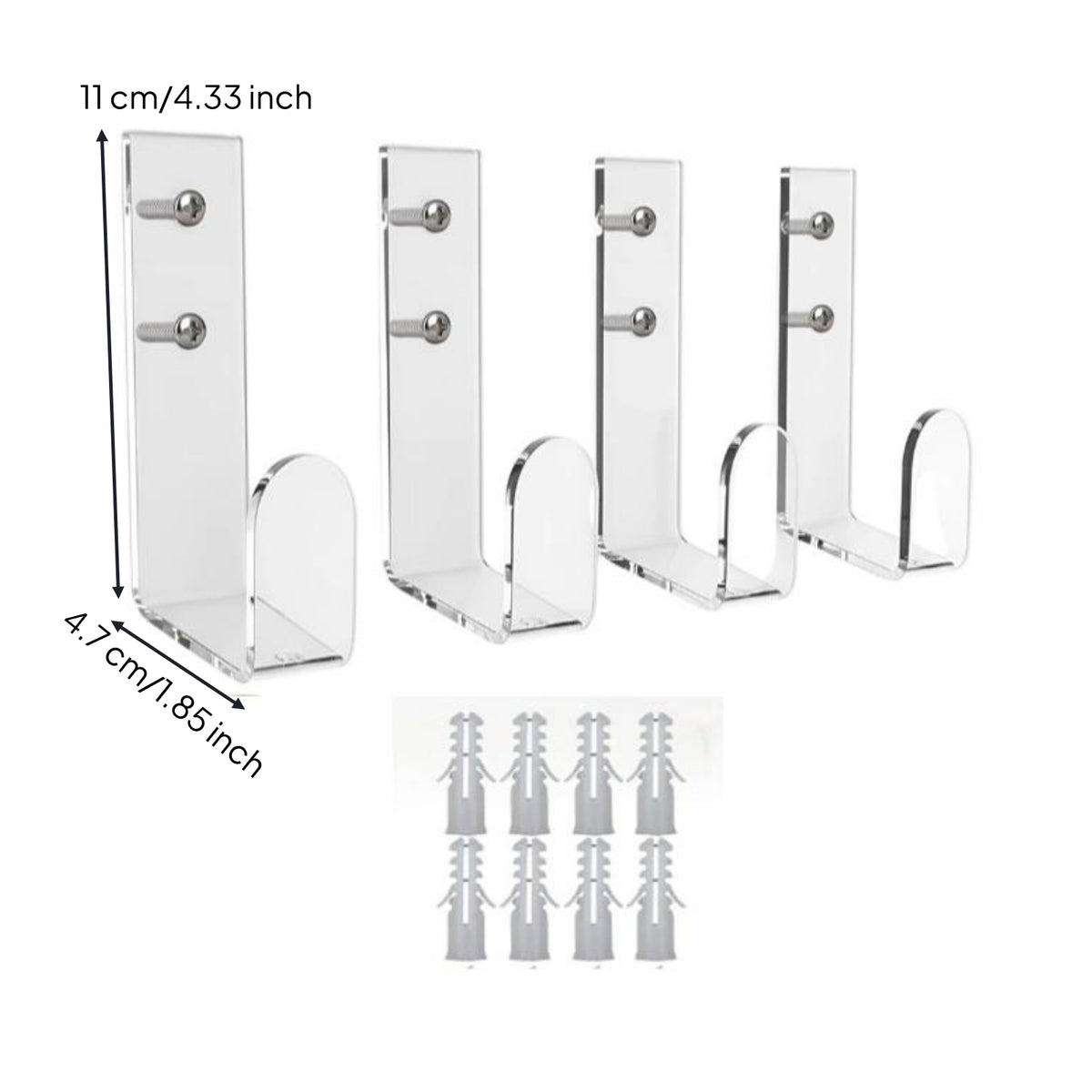 4 Pieces Vertical Championship Belt Display Rack Space-Saving Championship Belt Wall Mount Easy Install Professional for Bedroom