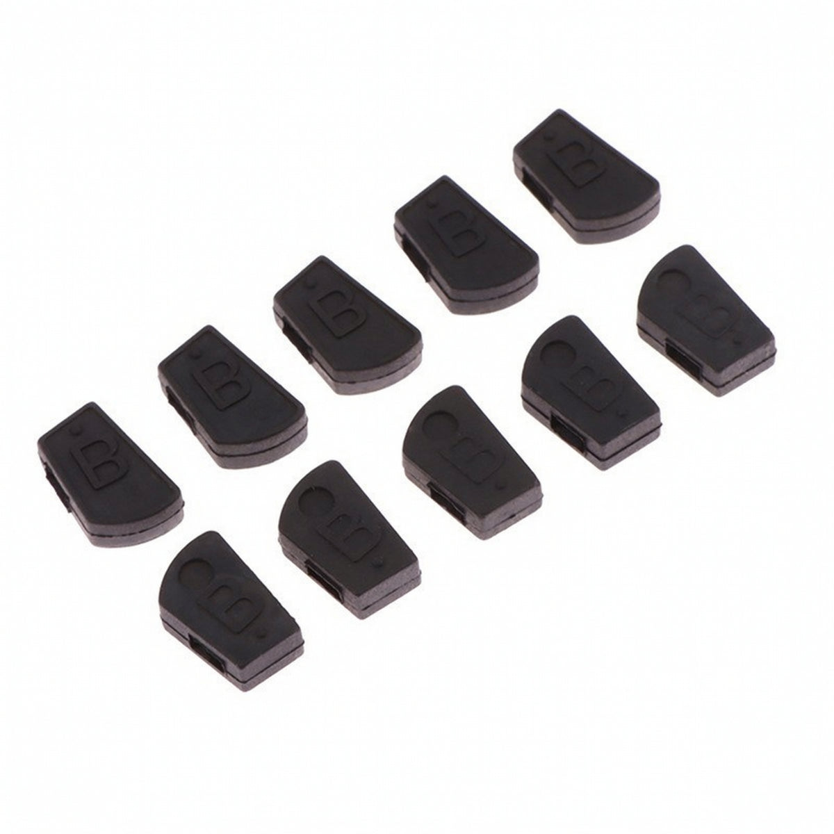 10 Pieces Tapered Rubber Replacement Damper Noise-Reducing Digital Piano Key Damper Keyboard Rubber Wedge for Technicians, Pianists