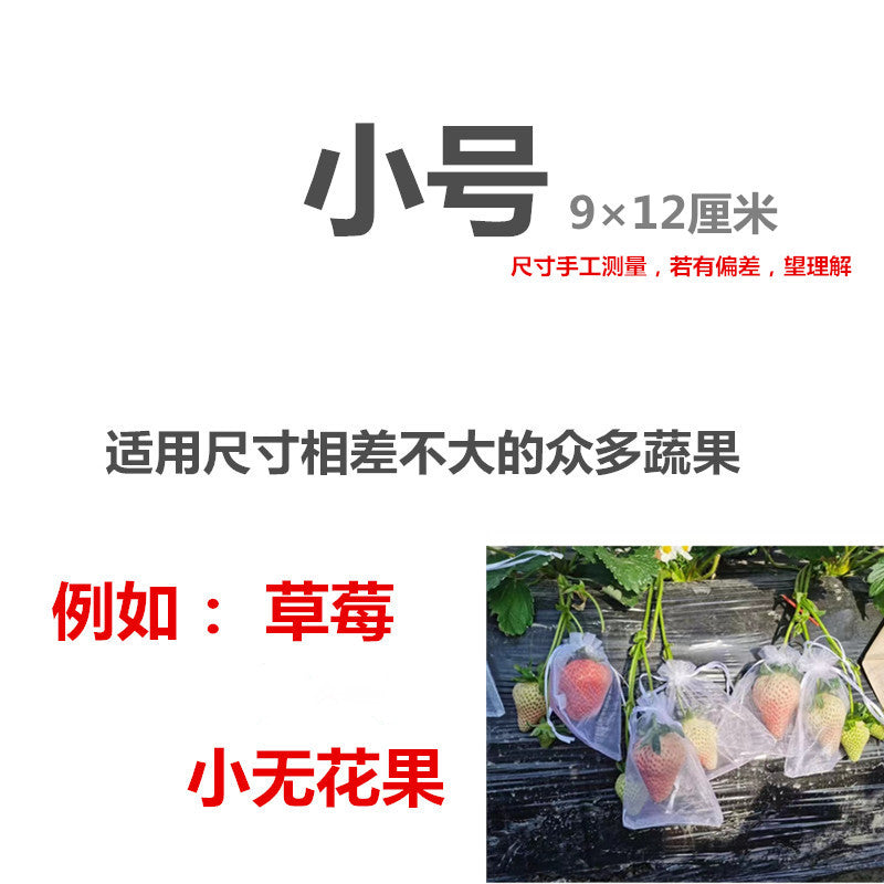 尼龙水果套袋果实防鸟虫专用网袋葡萄无花果石榴番茄草莓保护袋