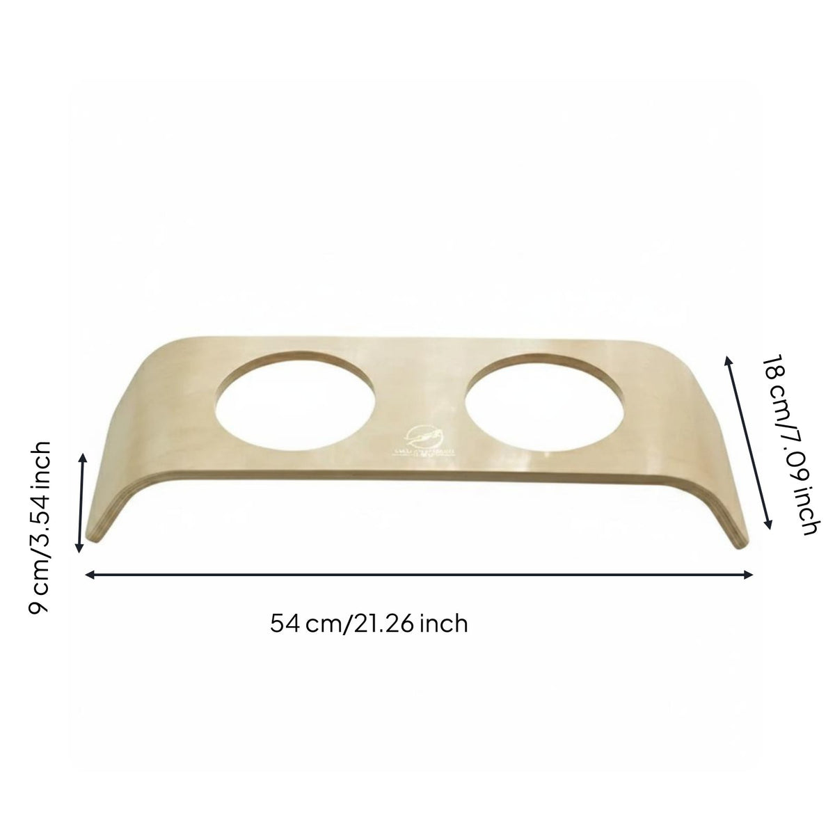 Tilted Ceramic Feline Bowls Neck-Friendly Double Pet Bowl Stand Dishwasher Safe