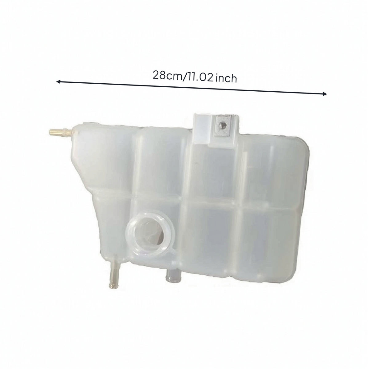 Direct-Fit Coolant Reservoir Tank Replacement Coolant Overflow Tank Leakproof Non-Pressurized for Mechanics, Engine Bay