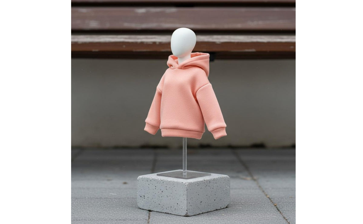 1/6 Scale Hoodie Drop Shoulder Scale Model Hoodie Loose Fit Action Figure Clothes for Hobbyists, Toy Photography