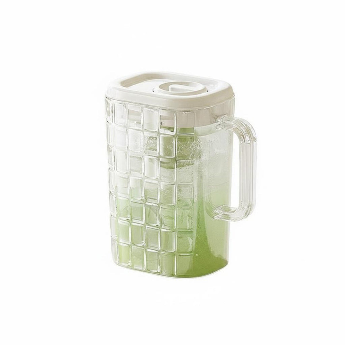 Wide Mouth Design Cold Water Pitcher Lid with Strainer Large Capacity Juice Jug Leak-Proof-Clear Spout for Families, Party Hosts