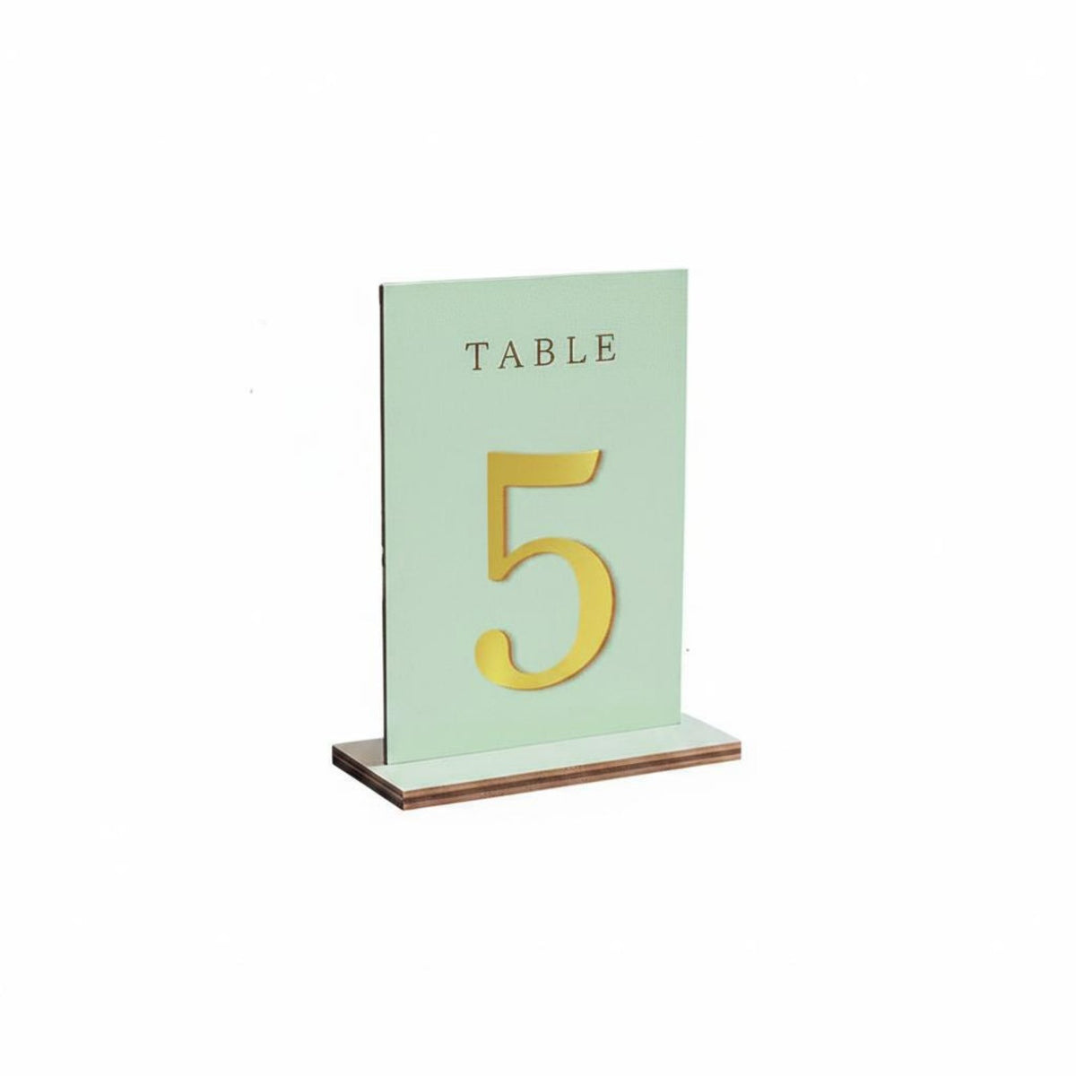 Reusable Minimalist Wood Table Number Holder Art Moderne Design Wooden Table Number Card Easy to Set up Wooden Place Card Holder Polished Edges for Party, Banquet