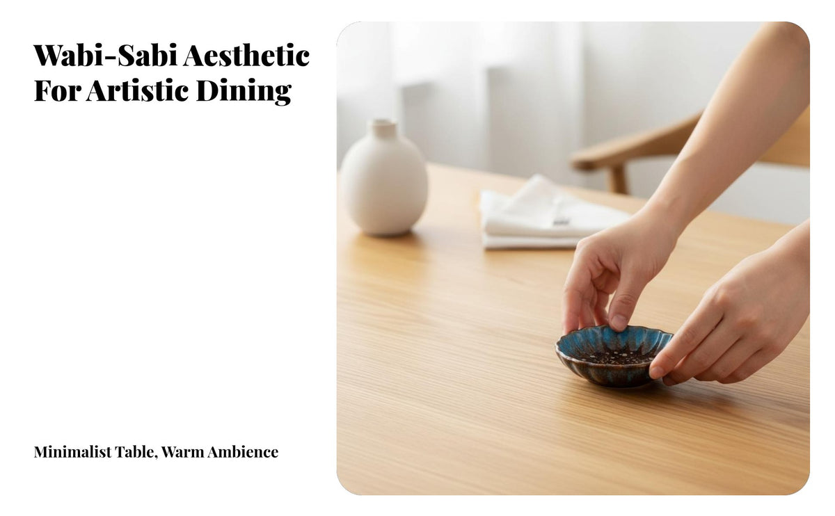 Flower-Shaped Ceramic Dish, Creative Wasabi Plate, Minimalist Japanese Tableware