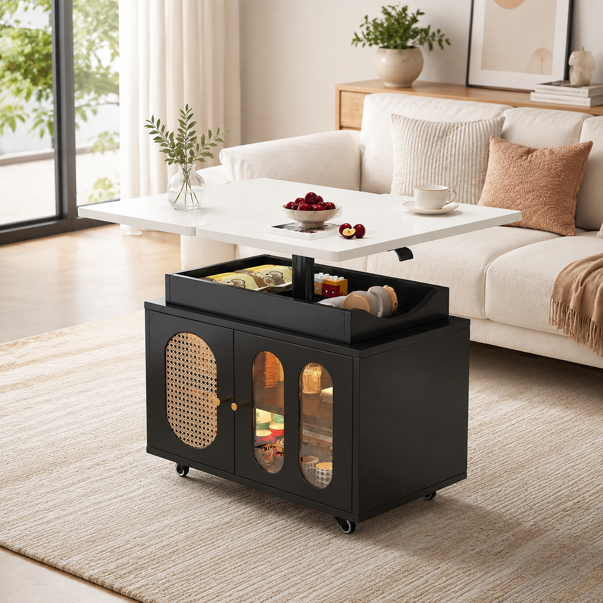 mobile coffee table