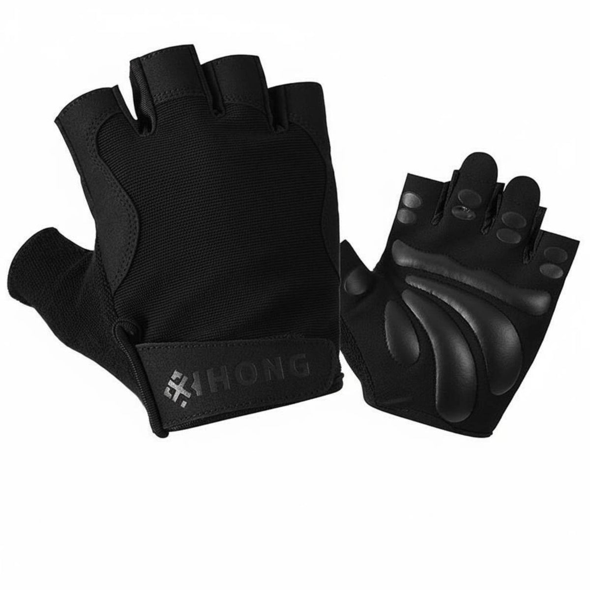Shock Absorbing Padded Weightlifting Gloves Wear Resistant Half Finger Gym Gloves Breathable Fitness Gear Easy To Remove for Weightlifters