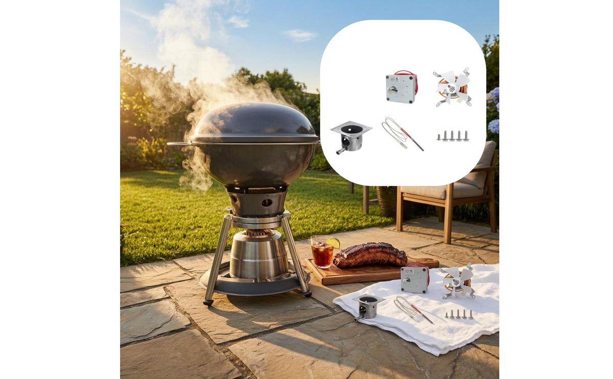 Grill Replacement Parts Kit 5-Piece Auger Motor Kit Compatible Induction Fan Replacement