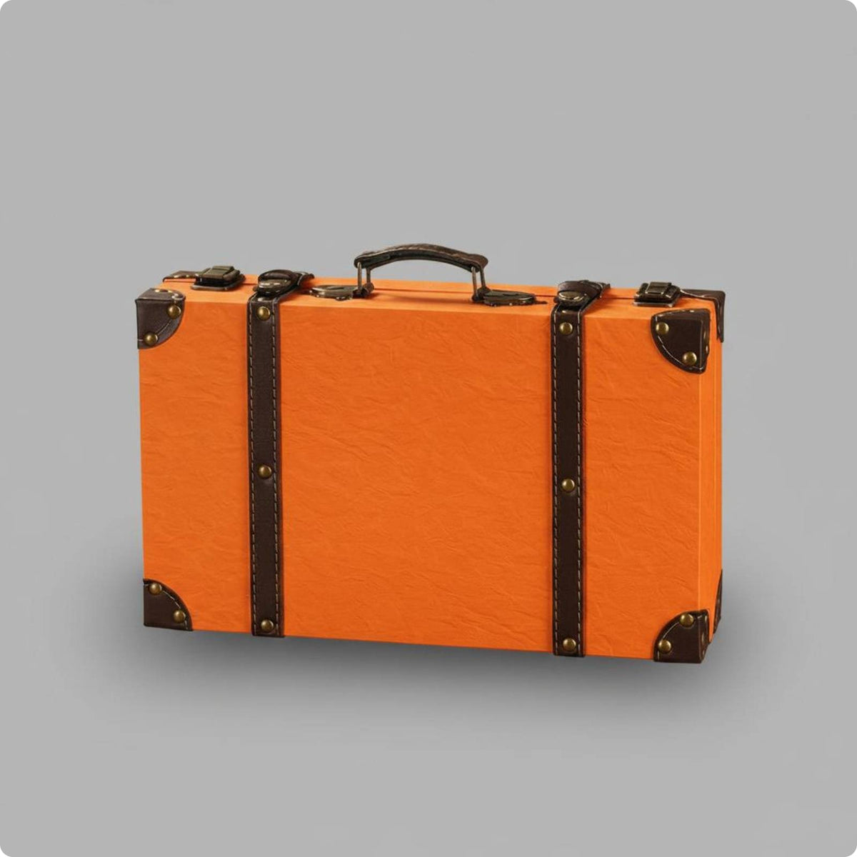 Vintage Suitcase Prop Corner Guards Rectangular Hand-Carry Suitcase