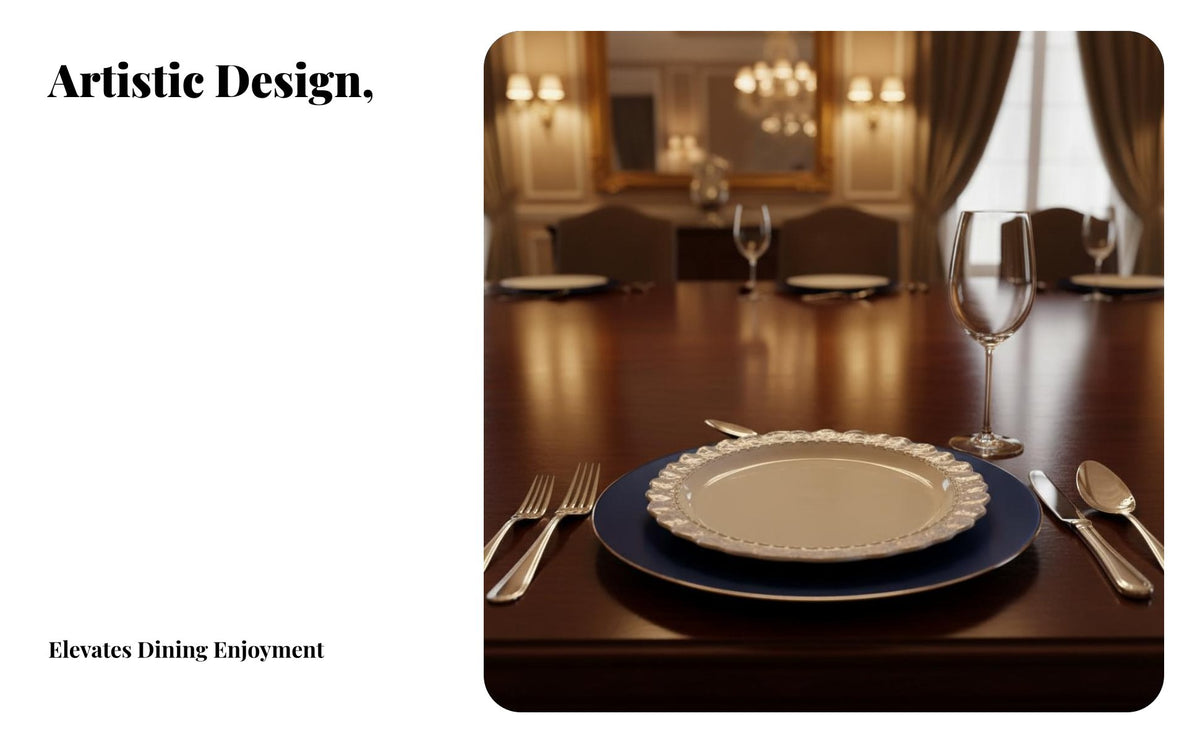 Smoky Navy Ceramic Dinnerware Set, Minimalist Design, Plates Bowls Cups, Home Use, Adult Tableware