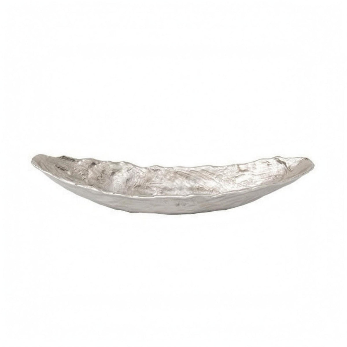 Hammered Aluminum Tray Easy to Store Boat-Shaped Tray Gift Idea Home Decorative Piece