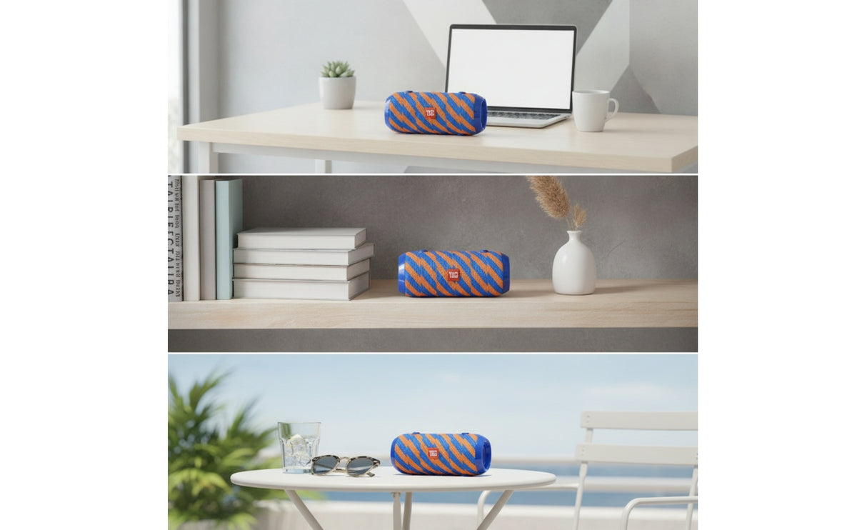 Portable Bluetooth Speaker Compact Bluetooth Speaker Wireless Handheld for Travelers, Outdoor, Desk