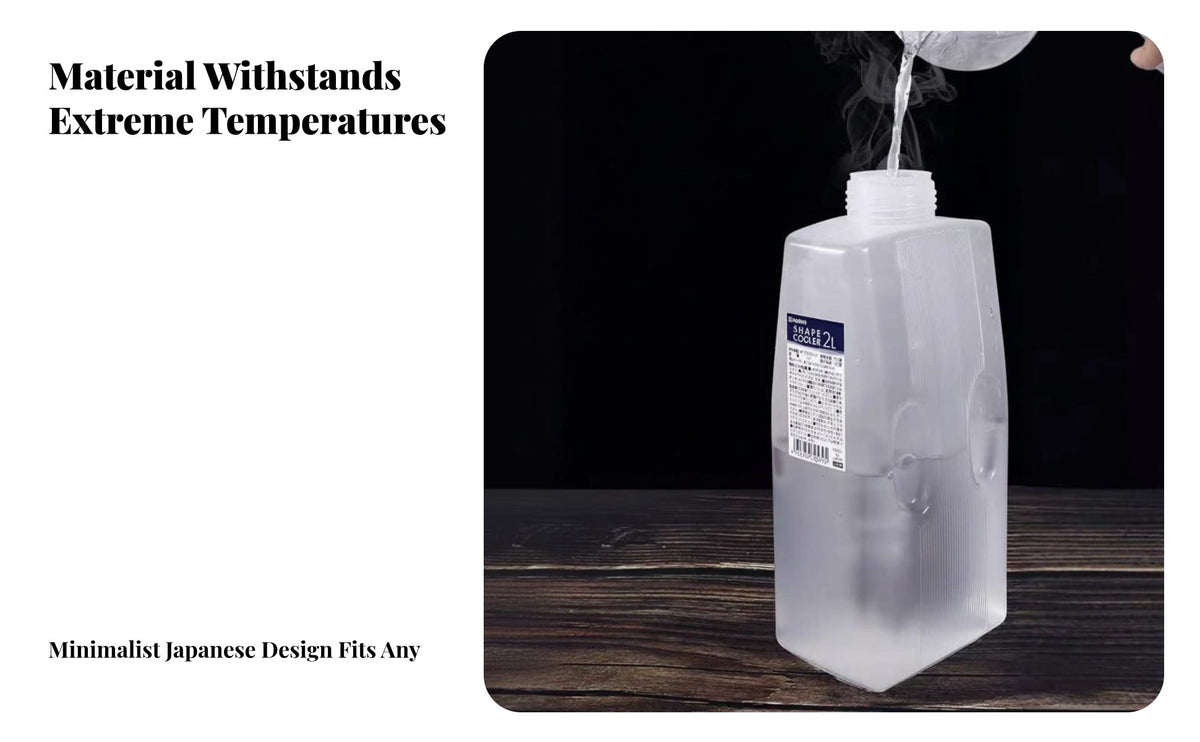Water Carafe with Handle Leakproof Refrigerator Door Pitcher Airtight Fridge Door Water Jug for Families