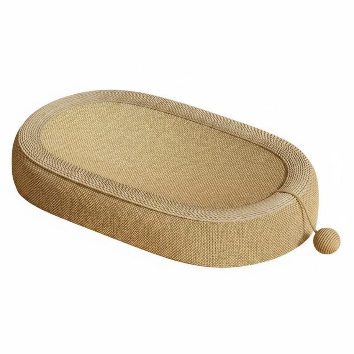 Oval Cat Scratcher Bed Cat Scratching Nest 2-in-1 Design Pet Supplies for Kittens