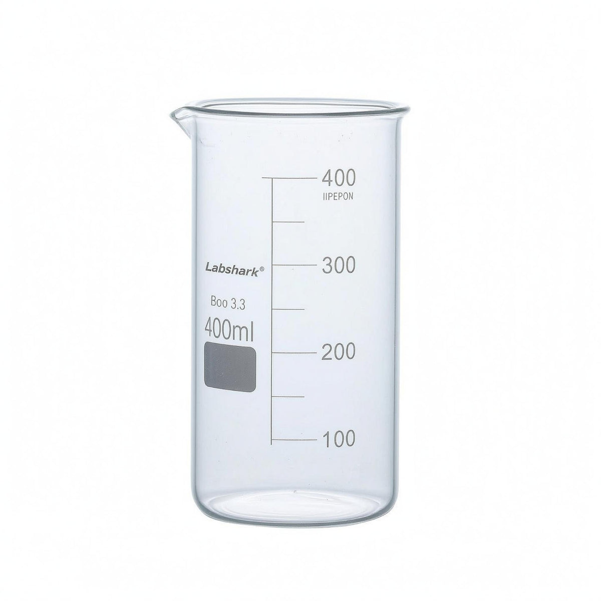 2 Pieces Pouring Lip Borosilicate Glass Beaker Write-on Label Area Graduated Glass Beaker Corrosive-Resistant Resistant Laboratory Glassware Set Clear Markings