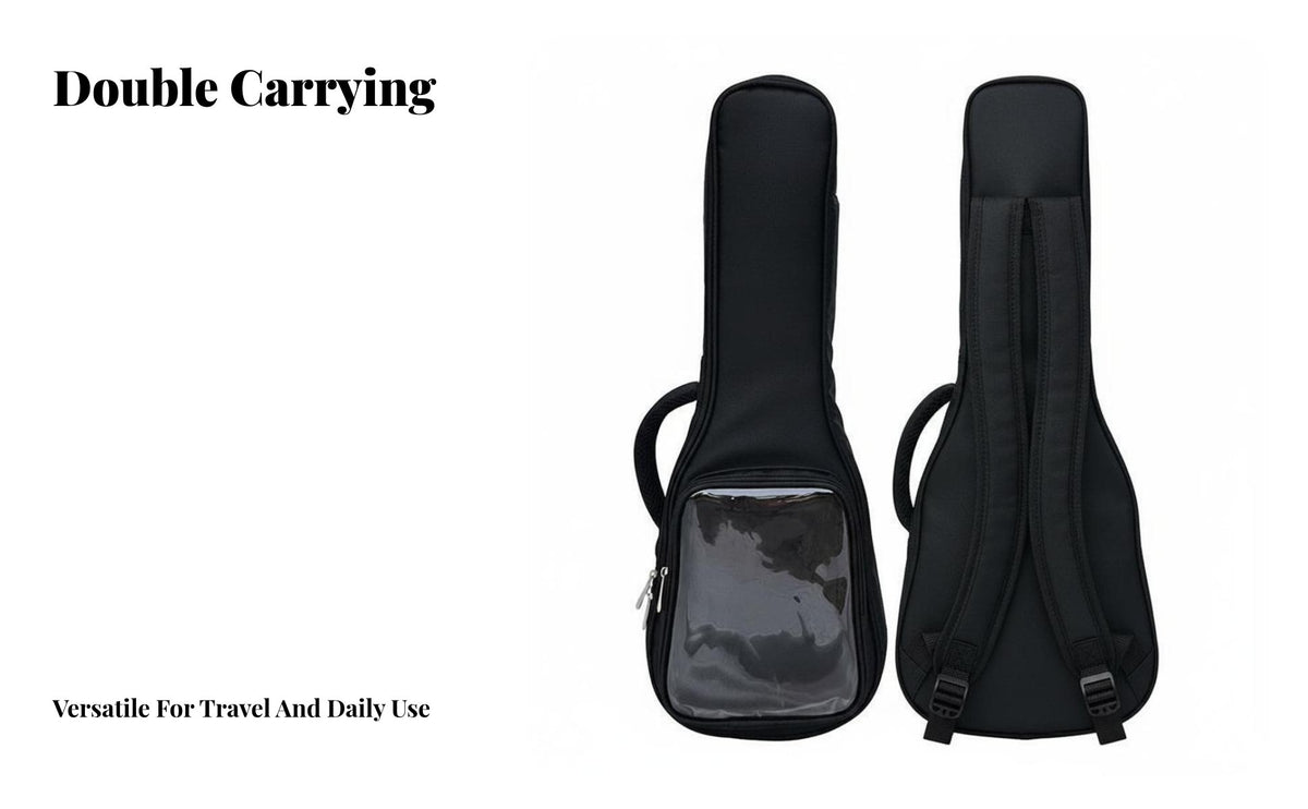 Ukulele Bag Adjustable Shoulder Strap Padded Ukulele Bag Soft Uke Carrying Case Wear-Resistant Material for Children, Travel