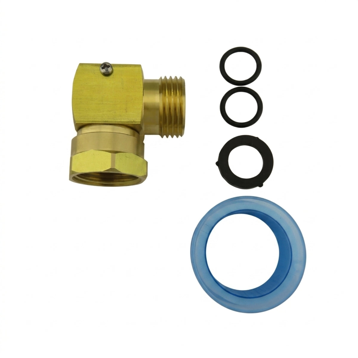 Solid Brass Elbow Connector with Swivel Coupling Heavy-Duty 90 Degree Hose Elbow Leakleakproof Male to Female Adapter Long-Lasting for Gardeners