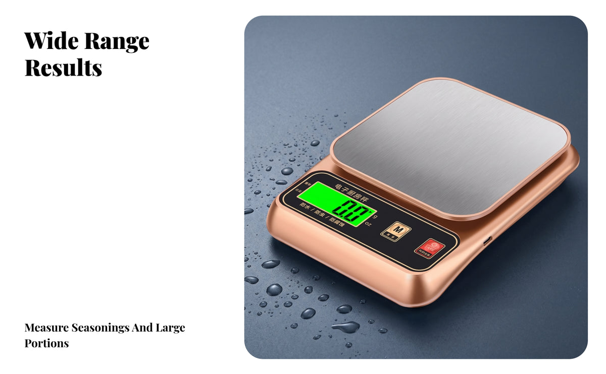 High-Precision Kitchen Scale | Rechargeable, Water-Resistant Design, Food Scale, for cooking