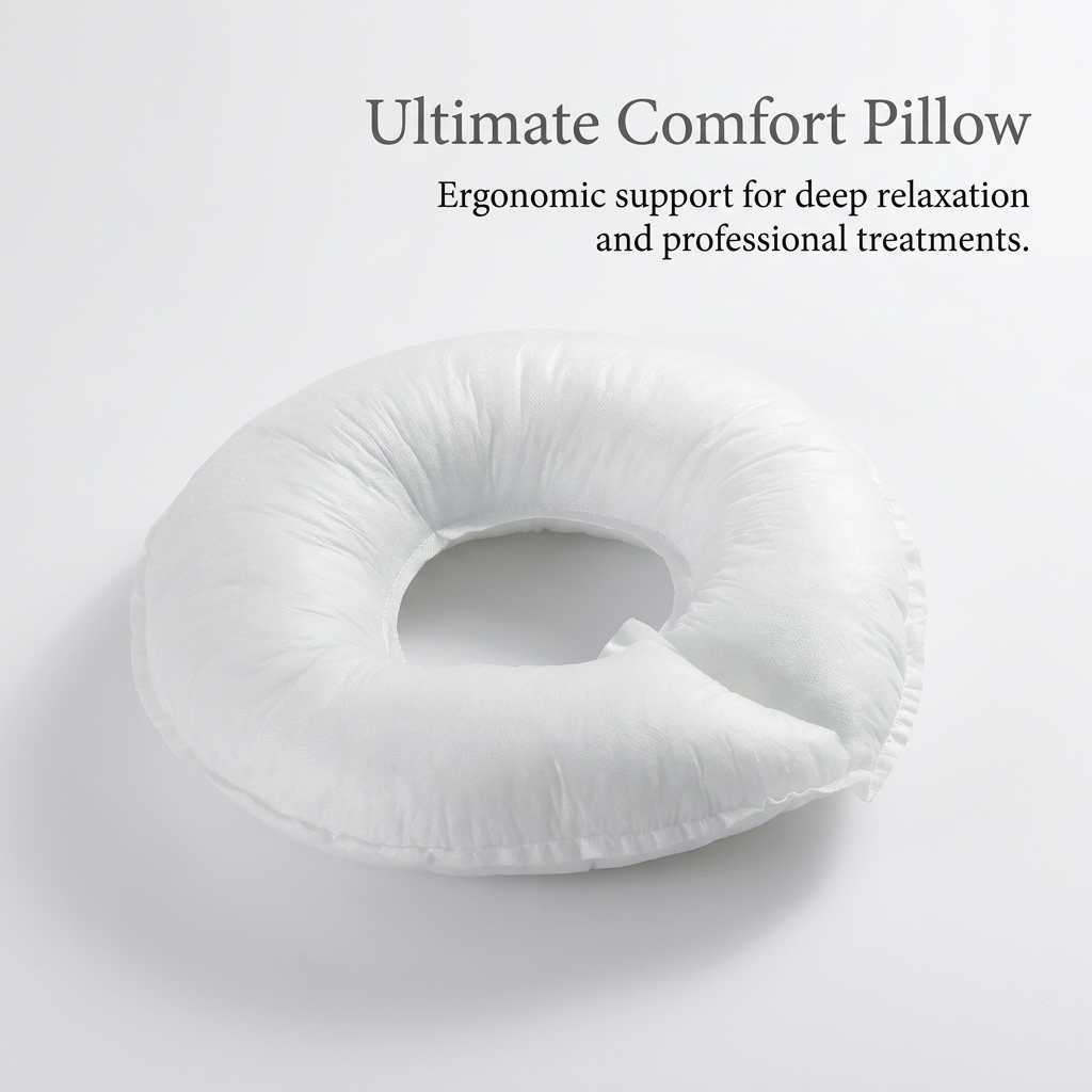 Massage Table Face Cradle Pad Prone Pillow, Thickened Face Cradle with Double Zipper, Massage Headrest Cushion for Beauty Salon Use