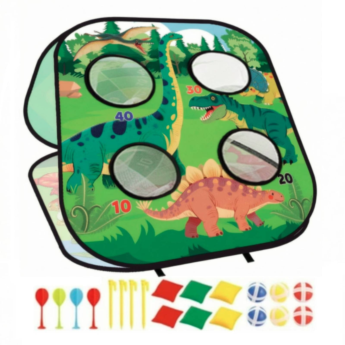 5-in-1 Foldable Bean Bag Toss Game for Kids Outdoor Play