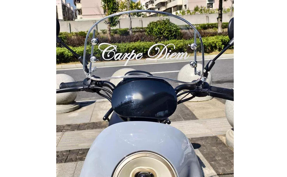 High Clarity Retro Motorcycle Wind Deflector Scooter Windshield Universal Scooter Front Windscreen