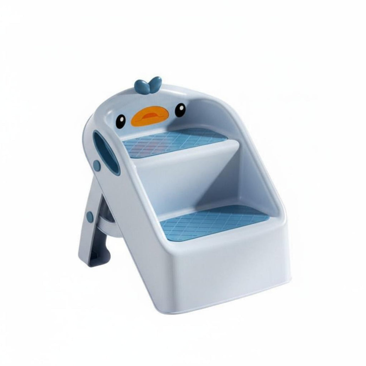Anti-Slip 2-Step Standing Aid Stable Structure 2-Step Duck Stool Sturdy Construction Child Care Product Promotes Independence for Toddlers, Children 1-4 Years, Parents, Bathroom, Counter-Height Helping, Toilet Training, Playroom