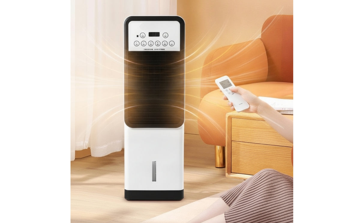Safe Bladeless Column Fan Digital Column Fan with Controller Control Oscillating Evaporative Cooler Quiet for Families