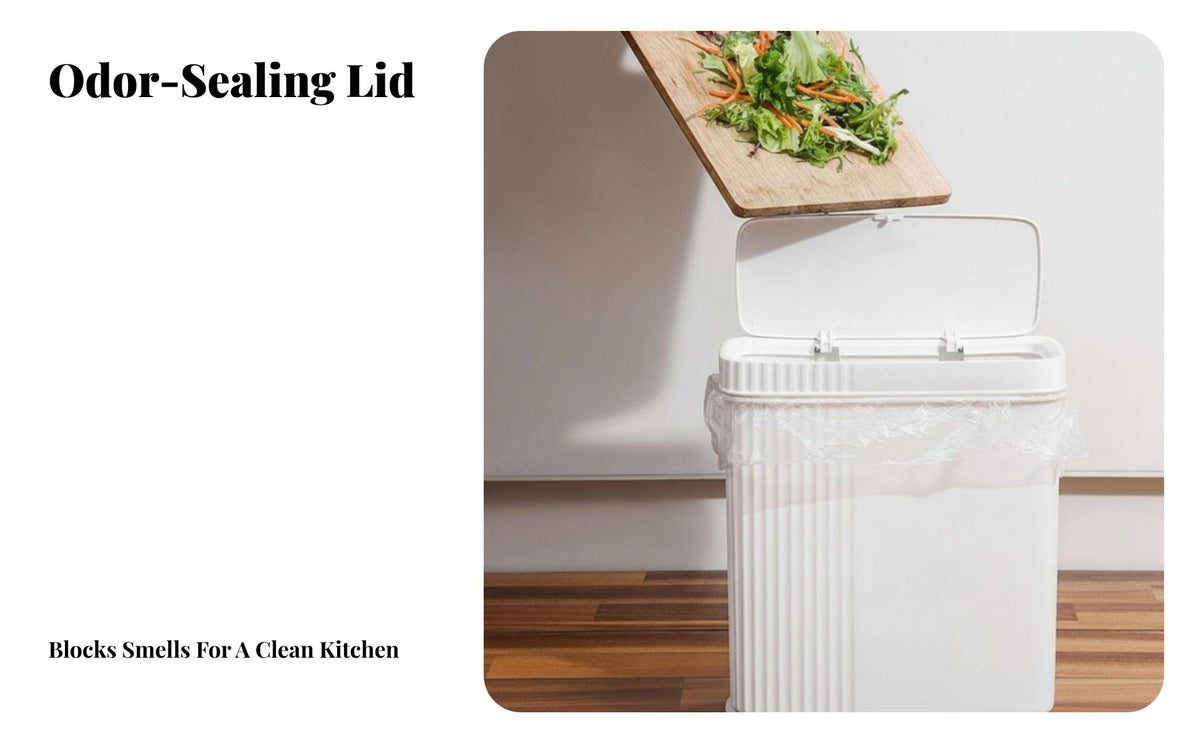 Narrow Space Trash Bin Space Saving Trash Can with Lid PP Material Narrow Waste Basket for Lavatory, Office, Bedroom
