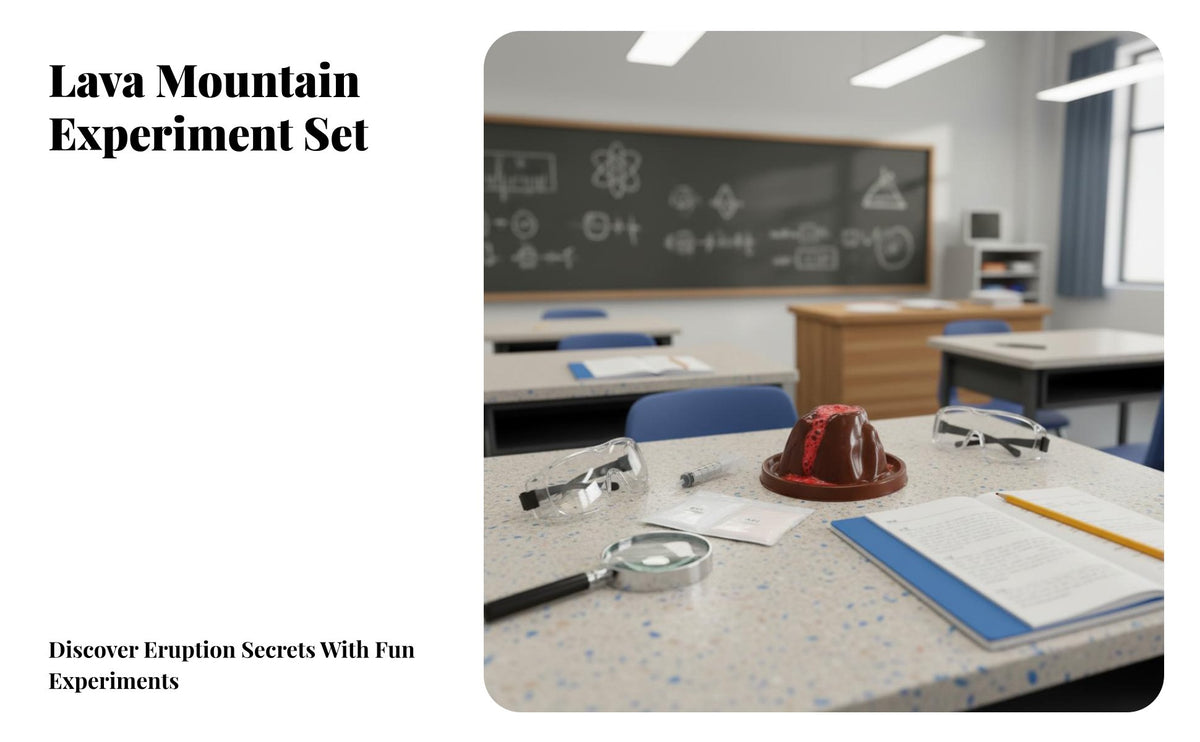DIY Fiery Mountain Experiment Easy to Use Fiery Mountain Science Kit Interactive Fun Volcanic Spew Ion Model for Students, Teachers, School Project
